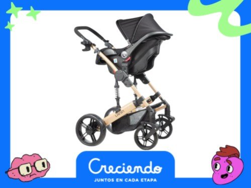 Coche Mega Baby Bebe Convertible Tres En Uno Con Huevito + Moises