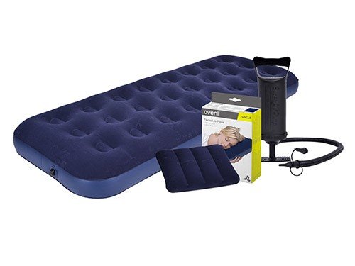 Set Colchón Inflable Individual + Almohada + Inflador Avenli