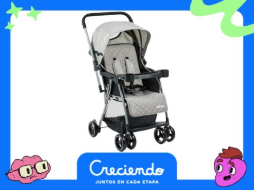 Coche Cuna Paseo Bebé Copahue Con Manillar Rebatible