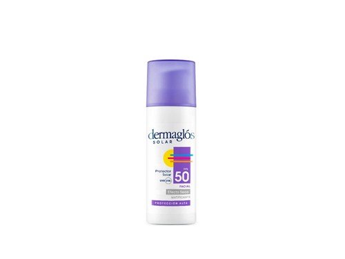 Protector Solar Facial Dermaglós FPS50 Efecto seco 50g