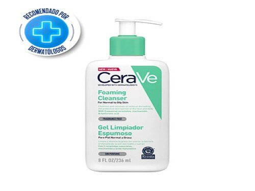 Cerave Gel Limpiador Espumoso Para Piel Normal A Grasa X 236 Ml