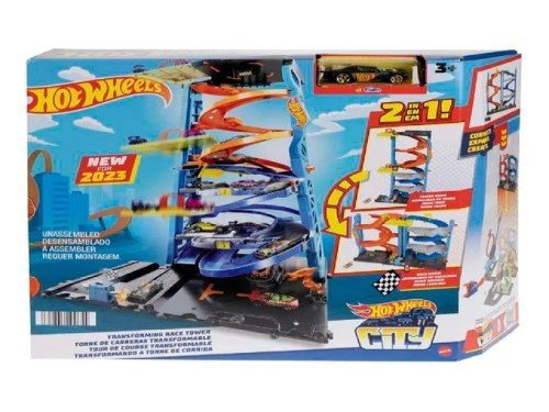 HotWheels City 2 in 1 Torre de Carreras HKX43