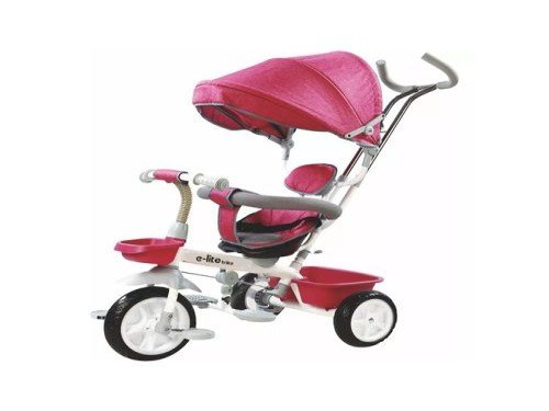 Triciclo con Capota JY-T01 Rosa