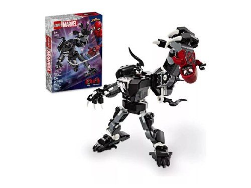 Lego Marvel Venom Mech Armor vs. Miles Morales 76276