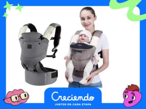 Mochila Porta Bebé Grou Multiposiciones Hasta 36 Meses