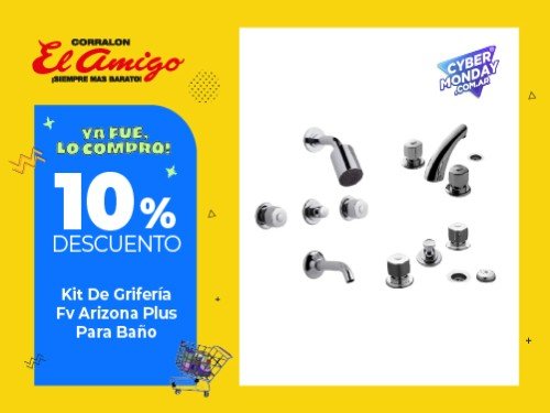 Kit De Grifería Fv Arizona Plus Para Baño