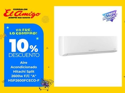 Aire Acondicionado Split Hitachi 2600W Frío Calor