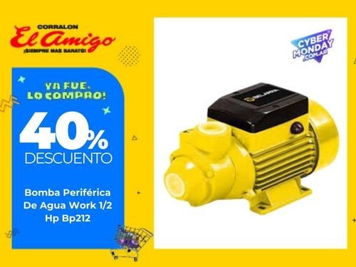 Bomba Periférica De Agua Work 1/2 Hp Bp212