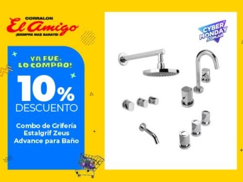 Combo De Grifería Estalgrif Zeus Advance Para Baño Web