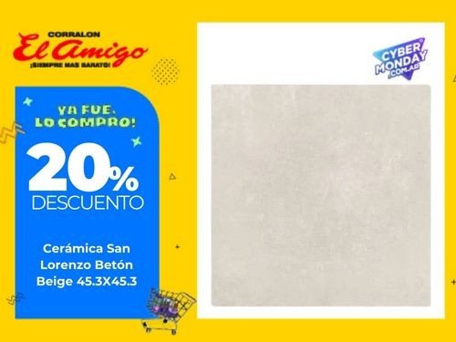 Cerámica San Lorenzo Betón Beige 45.3X45.3