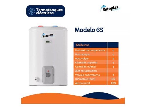 Termotanque 65l Rotoplas Ter65 Electrico