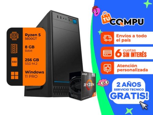 PC KELYX AMD RYZEN 5 5600GT 8GB RAM DISCO SSD M.2 256GB