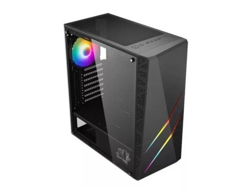 GABINETE RAPTOR BLAZE FORCE TG MID-TOWER RGB FAN X1 W/BUTTON CONTROL