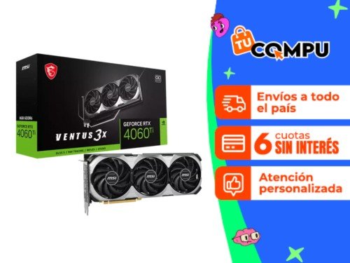 PLACA DE VIDEO MSI RTX 4060 TI VENTUS 3X 8GB OC