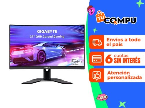 MONITOR GIGABYTE 27` CURVO FHD 165HZ 1MS