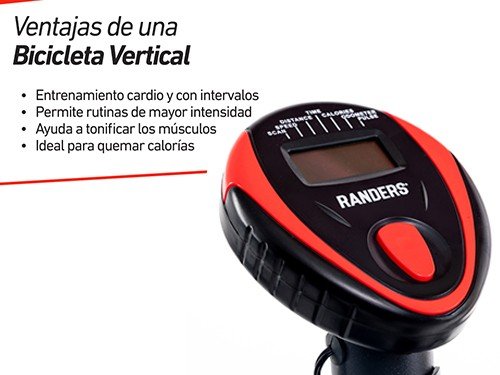 Bicicleta Randers Fija Vertical ARG-160 con 8 niveles de resistencia.