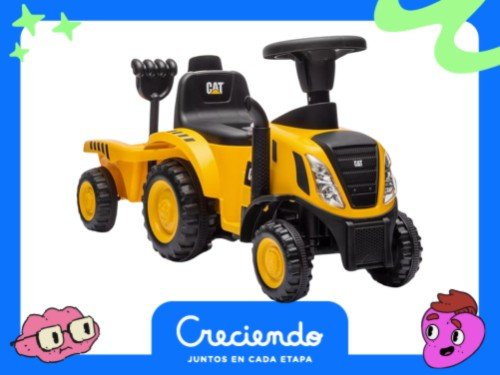 Andarín Tractor Caterpiller Con Remolque Con Luz Y Sonido