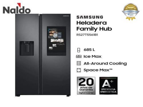 Heladera Samsung Rs27t5561b1 Side By Side 685l Inverter wifi