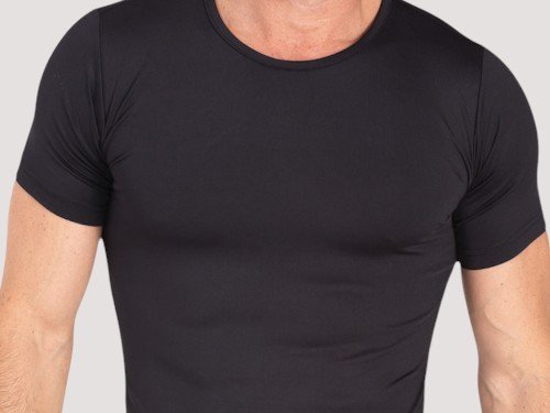 Remera Negra Compresora Hombre