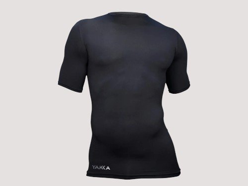 Remera Negra Compresora Hombre