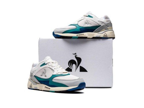 Zapatillas Le Coq Sportif Lcs R1100 Og Blanco Azul Verde Deportivas