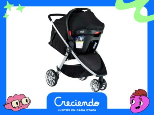 Coche Cuna Bebe 3 Ruedas Britax B Lively Con Huevito Y Base