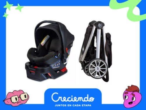 Coche Cuna Bebe 3 Ruedas Britax B Lively Con Huevito Y Base