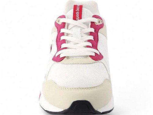 Zapatillas Mujer Le Coq Sportif Lcs R500 Blanco Rosa Deportivas