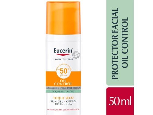 Protector Solar Oil Control Sun Gel Toque Seco Fps50 P/Grasa Eucerin