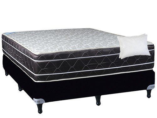 CONJUNTO SOMMIER MAXIKING ZAFIRO KING 180X200 + 2 ALMOHADAS DE REGALO