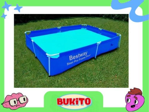 Pileta Rectangular Bestway 10471 Steel Pro 1.59m X 2.28m