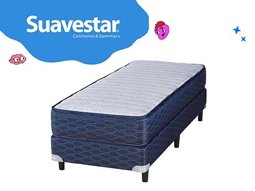 Sommier Suavestar Bluestar 190x100 1 1/2 Plaza