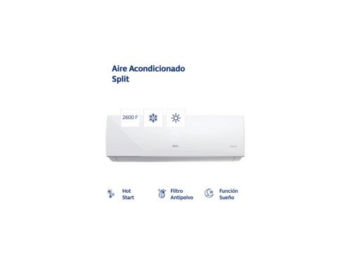 AIRE ACONDICIONADO BGH SPLIT 2600W FS