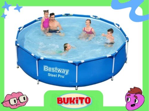 Pileta Estructural Redonda Bestway 56677 Capacidad 4678l