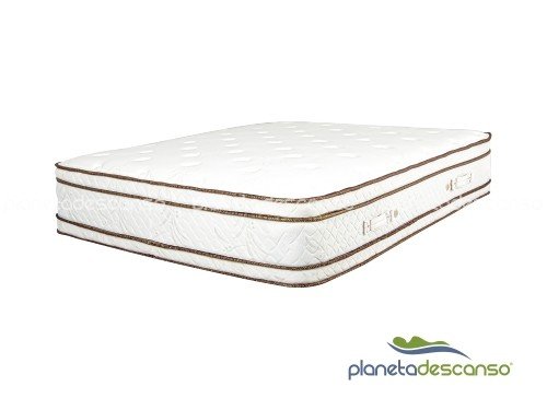 Colchón con Euro Pillow resortes pocket 2P 190x140x35  Cannon Sublime