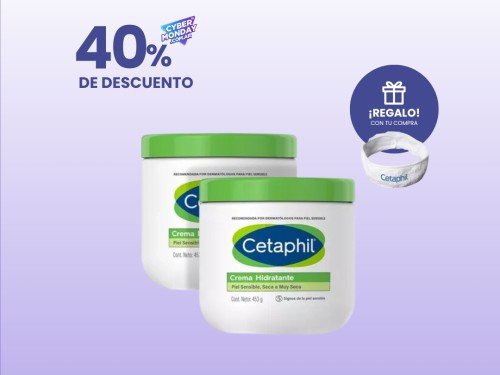 Combo X2 Crema Corporal Cetaphil Piel Seca 453 Gr + Vincha De Regalo