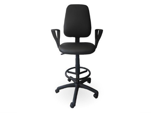 Silla cajera recepción Rudy alta con brazos  reclinable