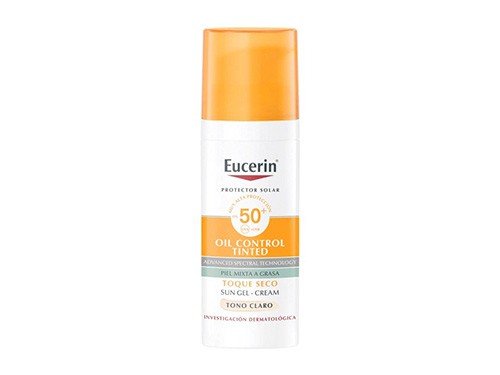 Eucerin Sun Gel Crema Facial Toque Seco Tono Claro SPF50+