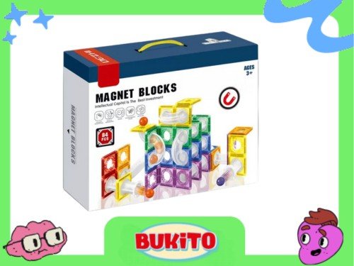 Bloques Magneticos Mega Baby 84 Piezas Construccion