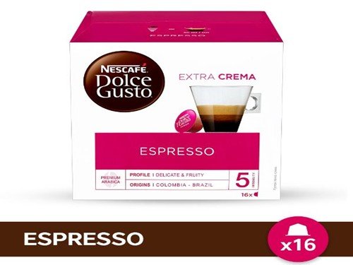 CAPSULAS DE CAFE DOLCE GUSTO ESPRESSO X 96 GR.