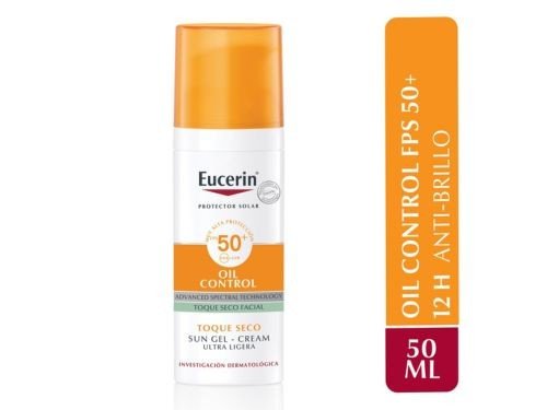 Eucerin Sun Oil Control Gel Crema Facial Toque Seco SPF50+ 50 ml