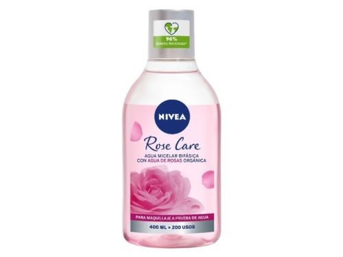 Nivea Agua Micelar Bifásica Rose Care Para Todo Tipo de Piel 400 ml