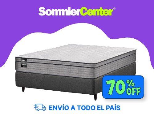 Sommier 2 Plazas Resorte Sealy Sunshine (140x190)