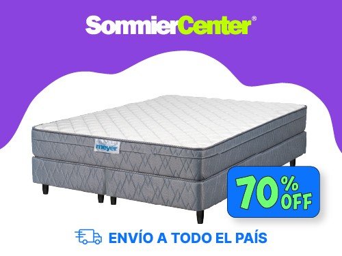 Sommier 2 Plazas y Media Espuma Meyer Energia (160x200)