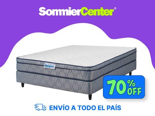 Sommier 2 Plazas Resorte Meyer Feliz (140x190)