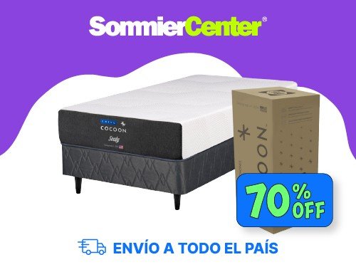 Sommier y Colchón en Caja 1 Plaza Espuma Sealy Chill Box (080x190)