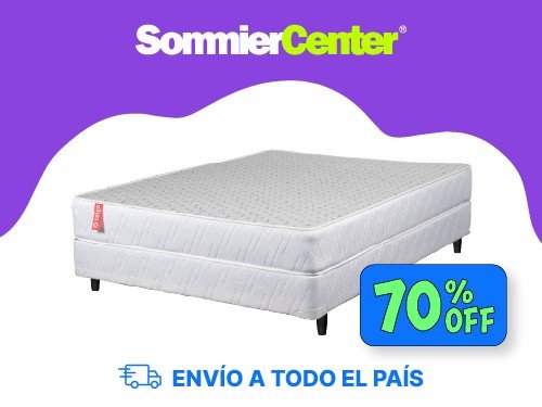 Sommier 2 Plazas Resorte Telgo Dorado (140x190)