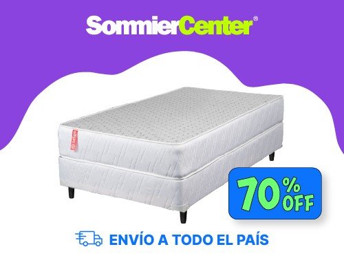 Sommier 1 Plaza Resorte Telgo Dorado (080x190)