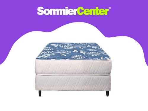 Sommier 1 Plaza y Media Espuma Telgo Vida Matelasse (090x190)