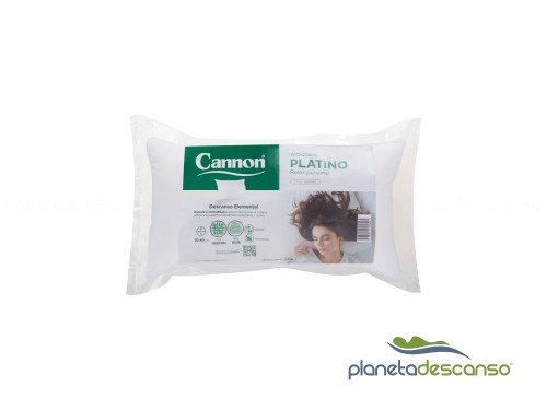 Almohada de fibra 100% virgen siliconada 70x40 Cannon Platino